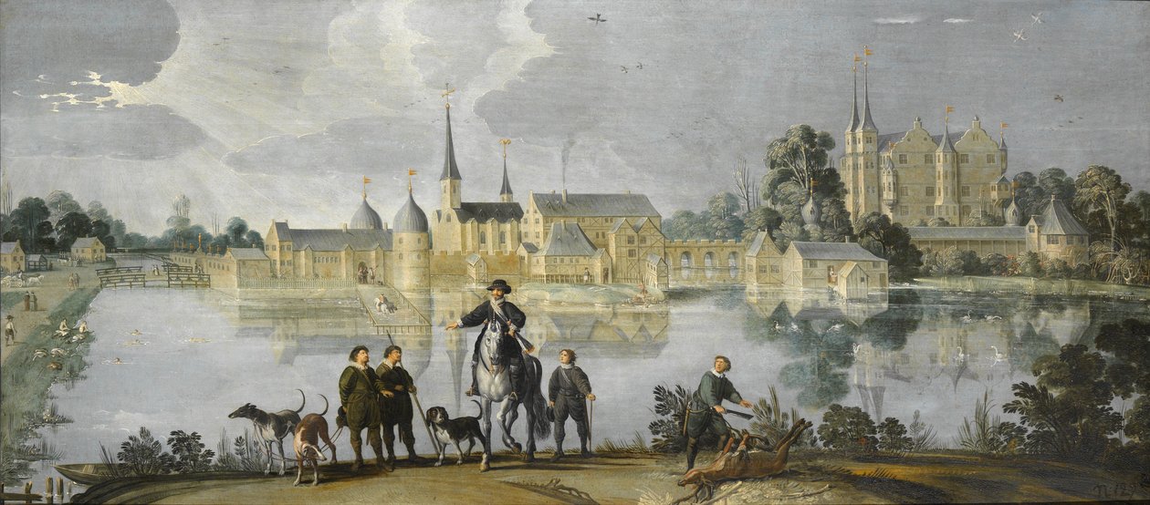 Frederiksborgs slott, Köpenhamn, Danmark, ca 1590-1610 av Jan Claeszen van Wijck