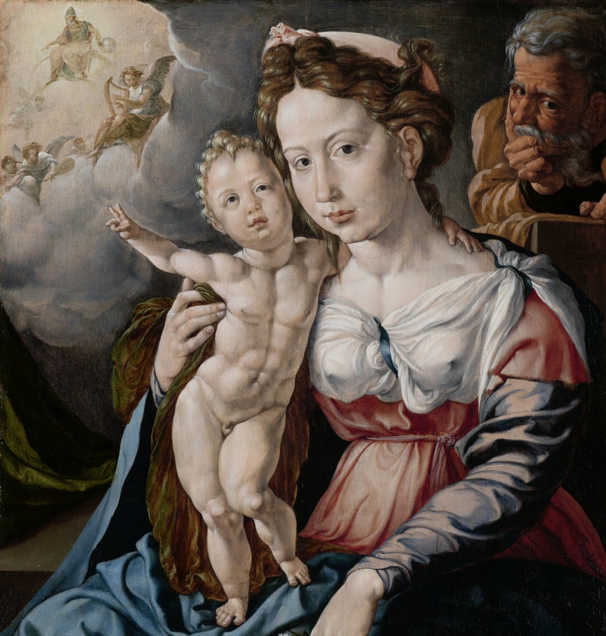 Den heliga familjen av Jan Cornelisz Vermeyen