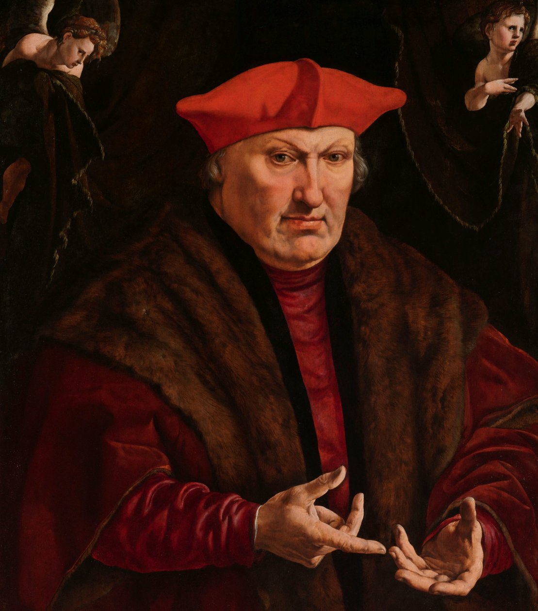 Porträtt av Erard de la Marck Porträtt van Erard de la Marck av Jan Cornelisz Vermeyen
