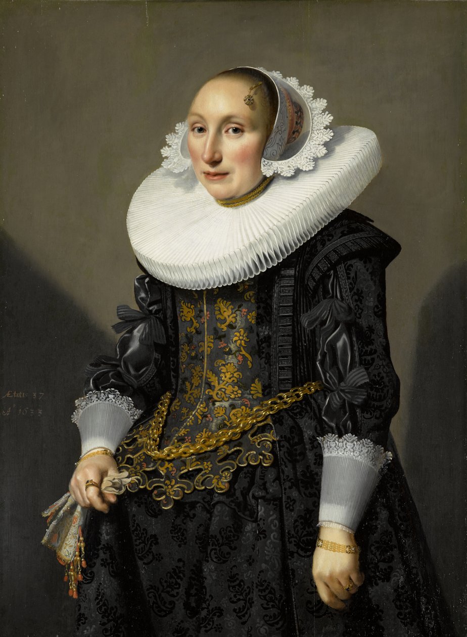 Porträtt av Adriana van der Aam av Jan Damen Cool