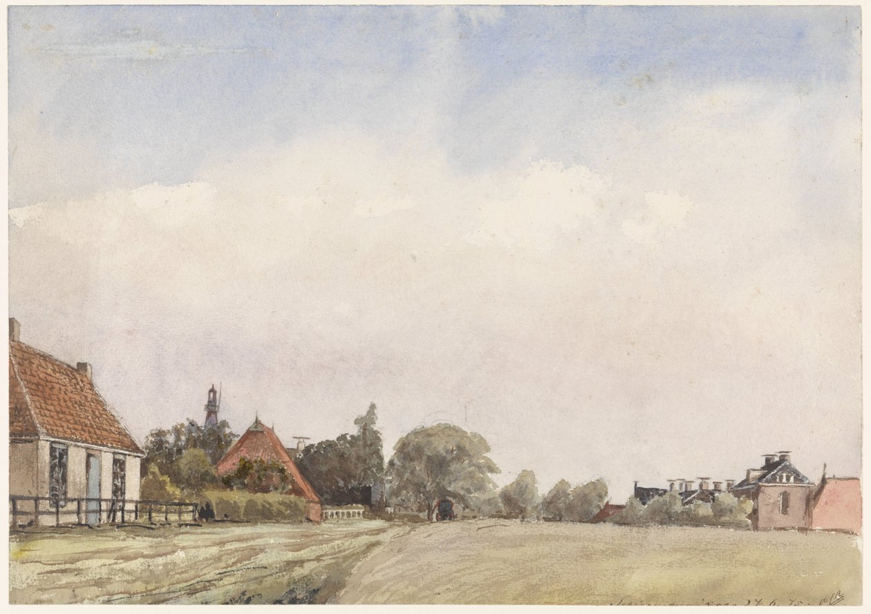 Utsikt över Schiermonnikoog av Jan Daniël Cornelis Carel Willem baron de Constant Rebecque