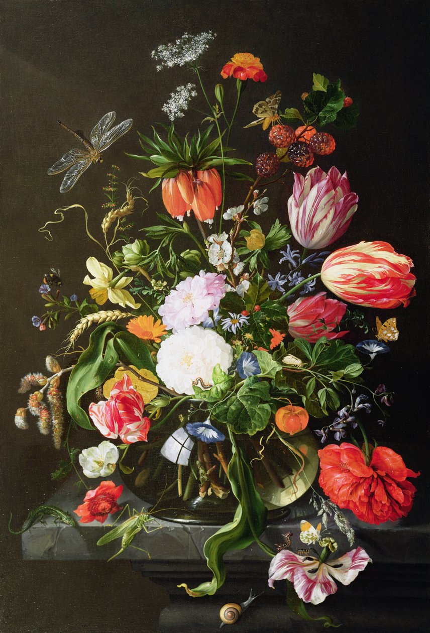 Stilleben av blommor av Jan Davidsz de Heem