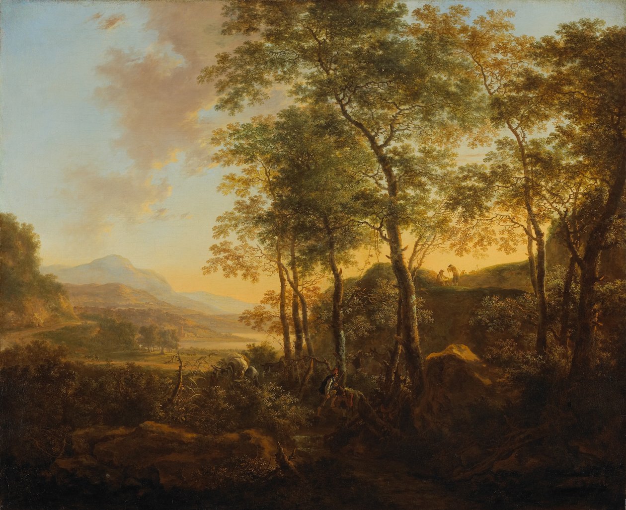 Wooded Hillside with a Vista, c.1645 av Jan Dirksz Both