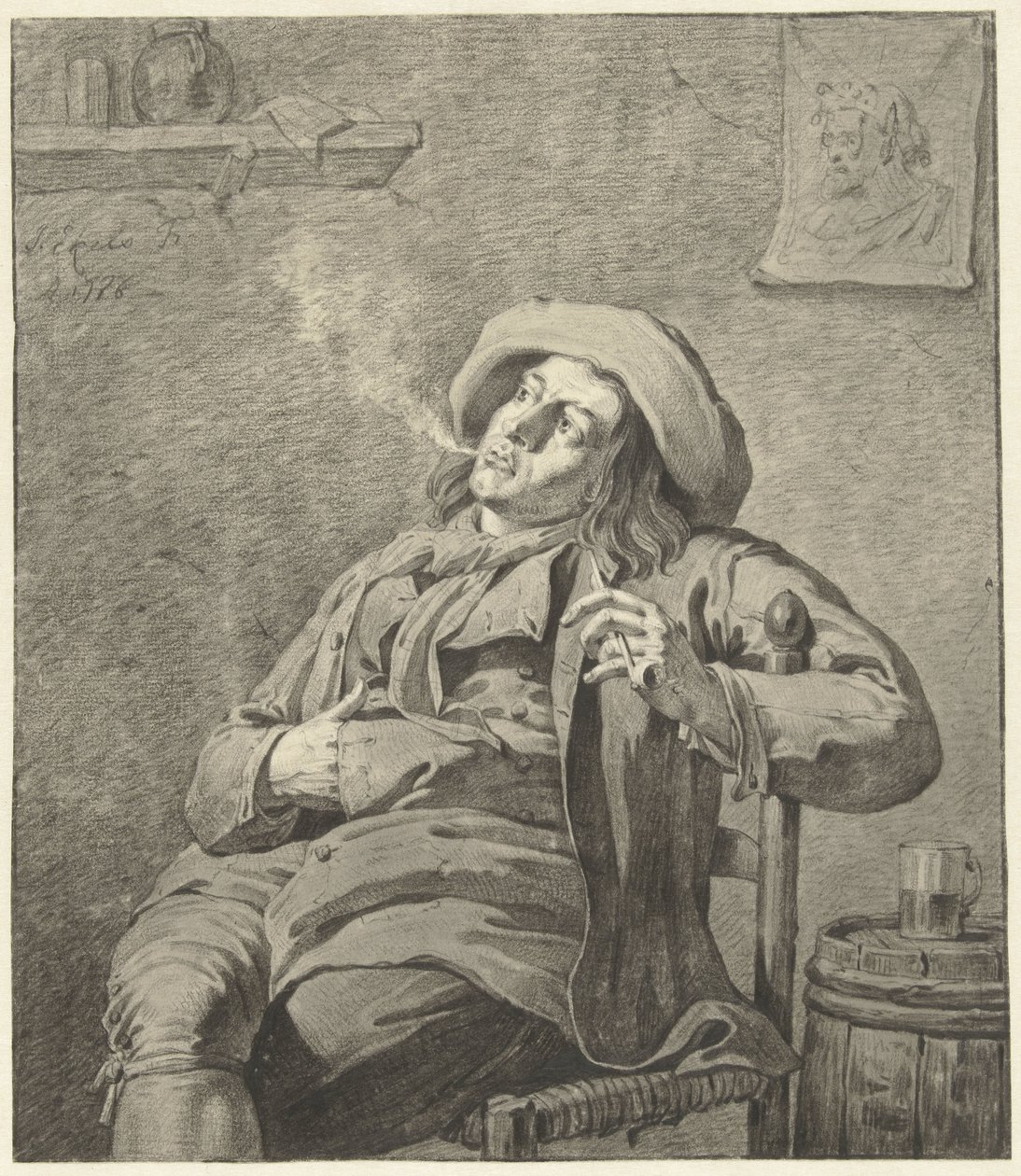 rökande man av Jan Ekels (II)