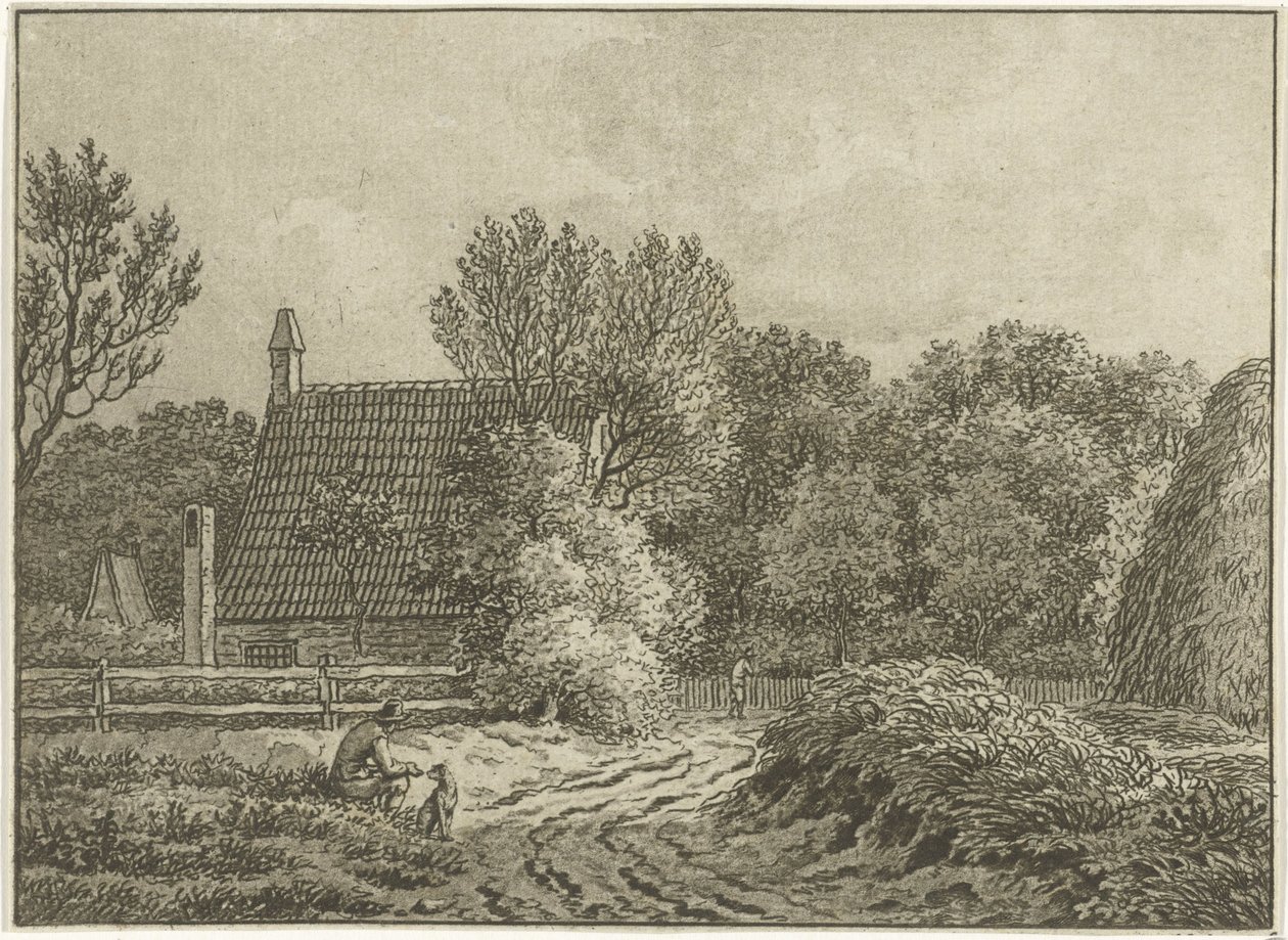Landskap i Bloemendaal av Jan Evert Grave