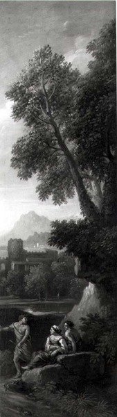 Figurer i ett klassiskt landskap av Jan Frans van Bloemen