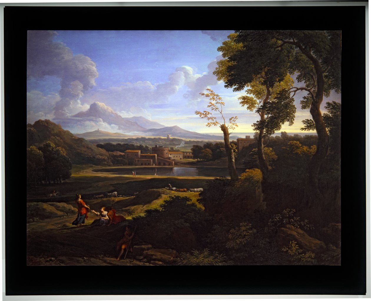 Two Landscapes, odaterad (canvas) av Jan Frans van (1662-1749) Bloemen