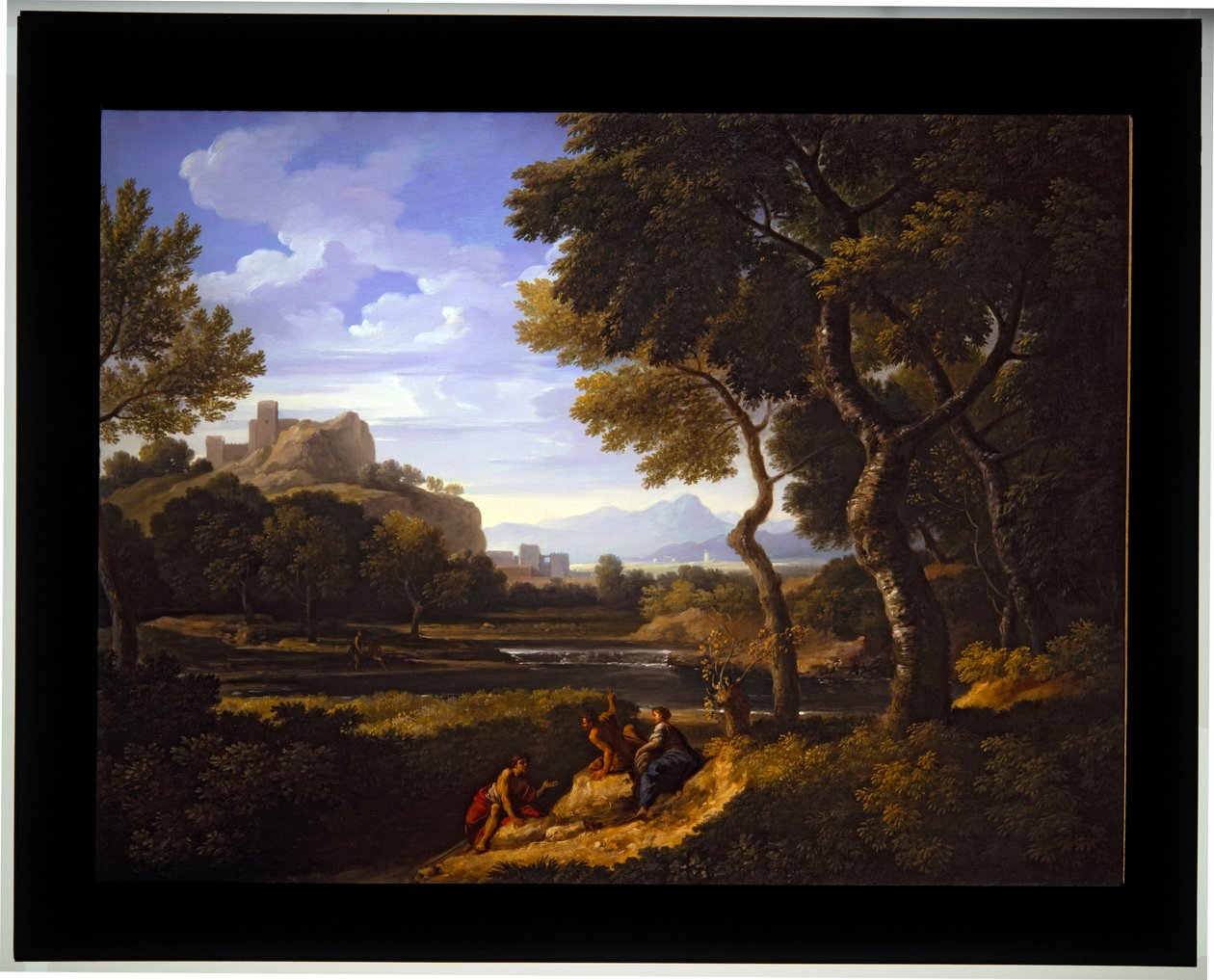 Two Landscapes, odaterad (canvas) av Jan Frans van (1662-1749) Bloemen