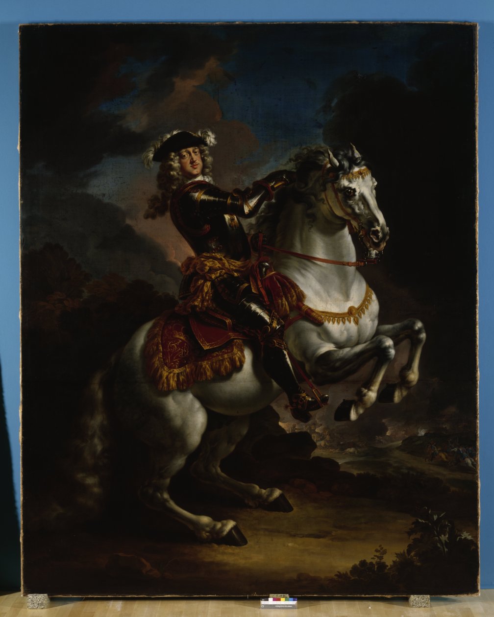 Kurfurst Johann Wilhelm von Pfalz-Neuburg till häst av Jan Frans van Douven