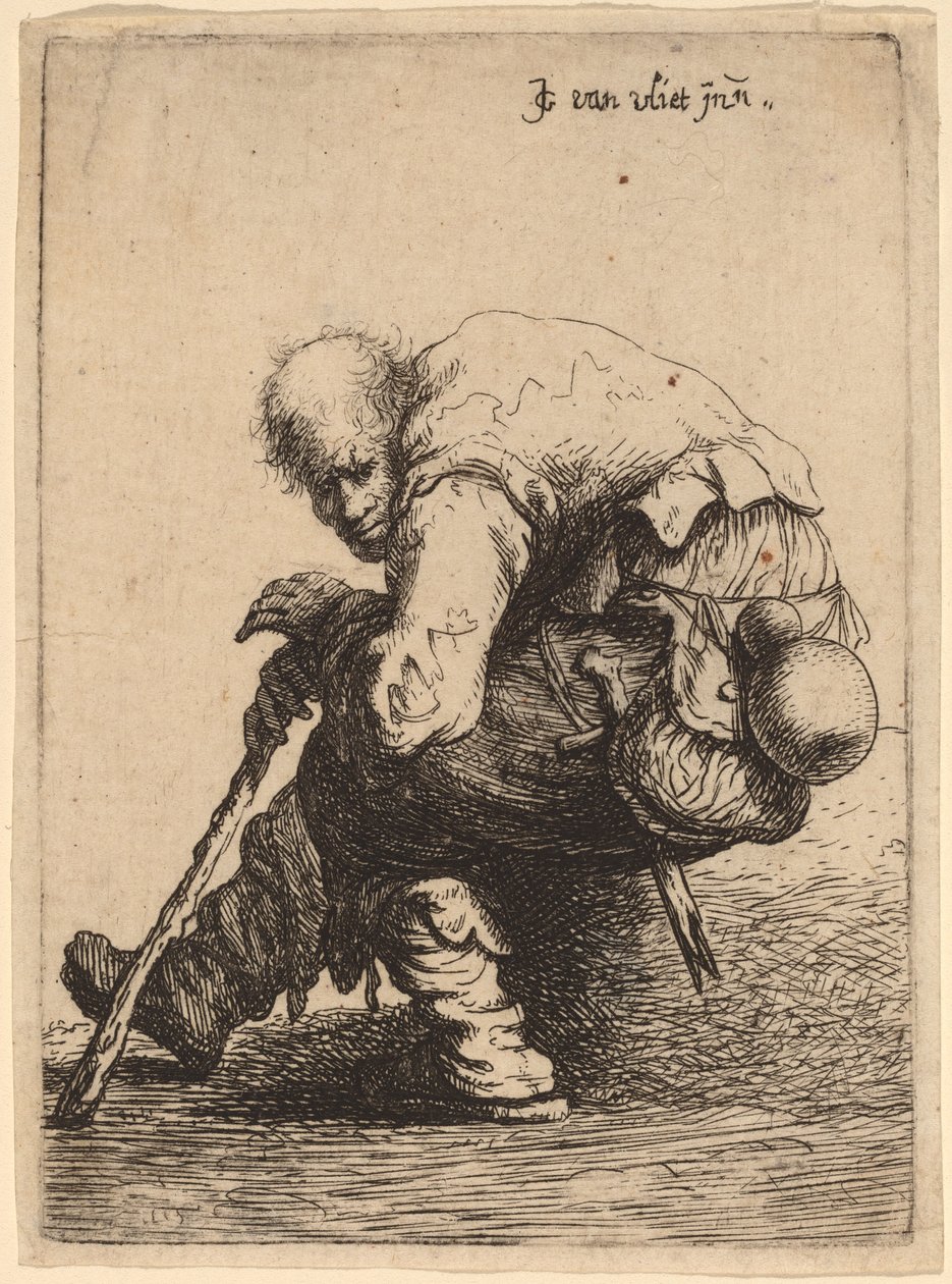 Sittande tiggare, 1632. av Jan Georg van Vliet