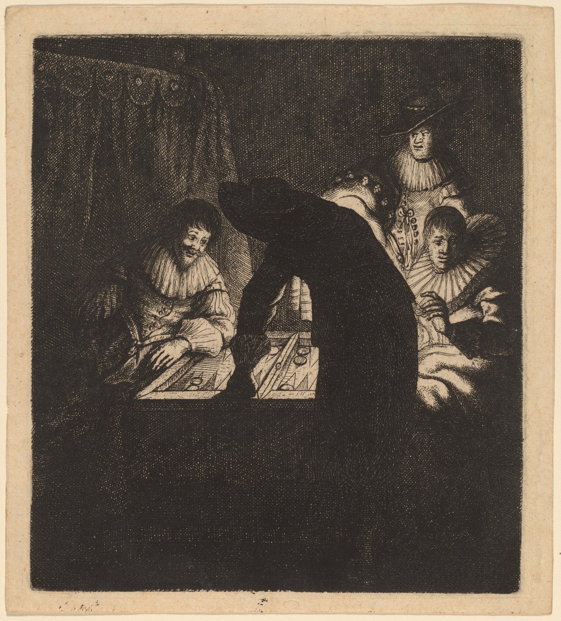 Backgammonspelarna, c. 1630. av Jan Georg van Vliet