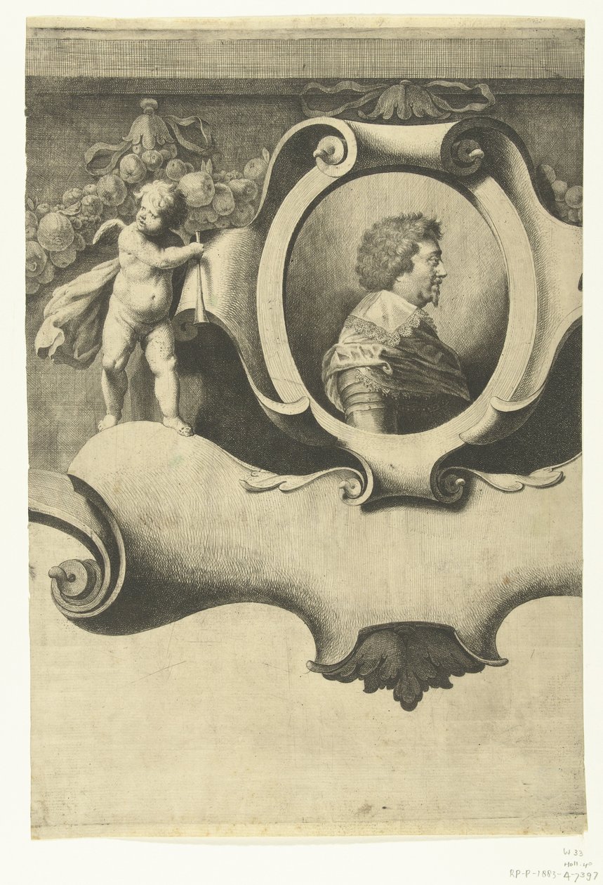 Belägringen av Breda (ark med porträtt av Frederik Hendrik), 1637 av Jan Gerritsz. van Bronckhorst