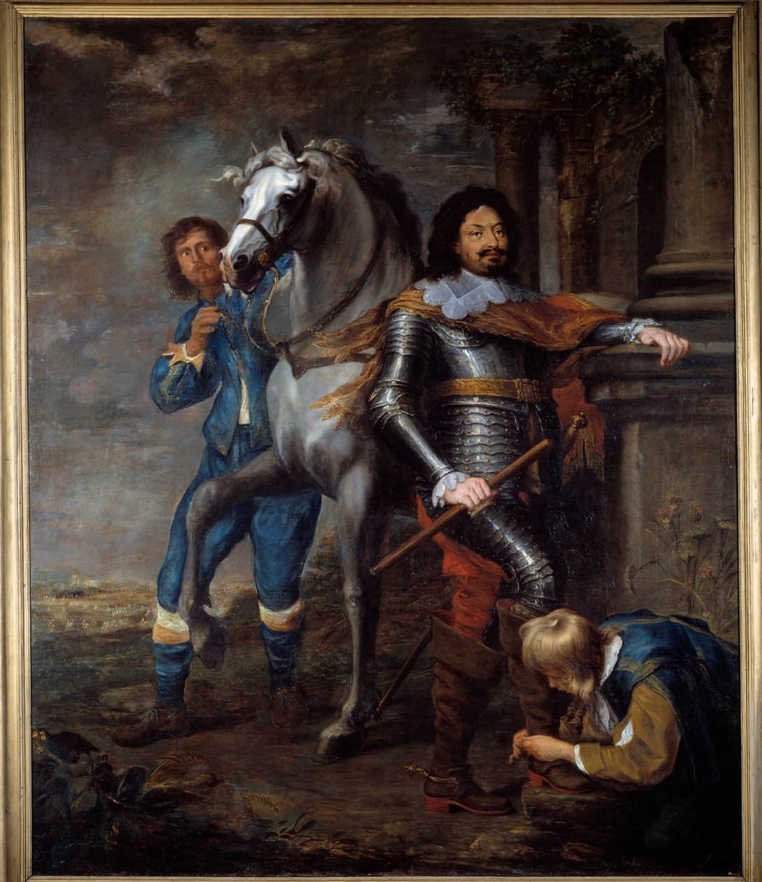 Generalen Ottavio Piccolomini (1599-1656) Målning av Jan Van Bronckhorst (1603-1662) 1600-talet sön. 2,72x2,37 m Bayonne, Musee Bonnat av Jan Gerritsz. van Bronckhorst