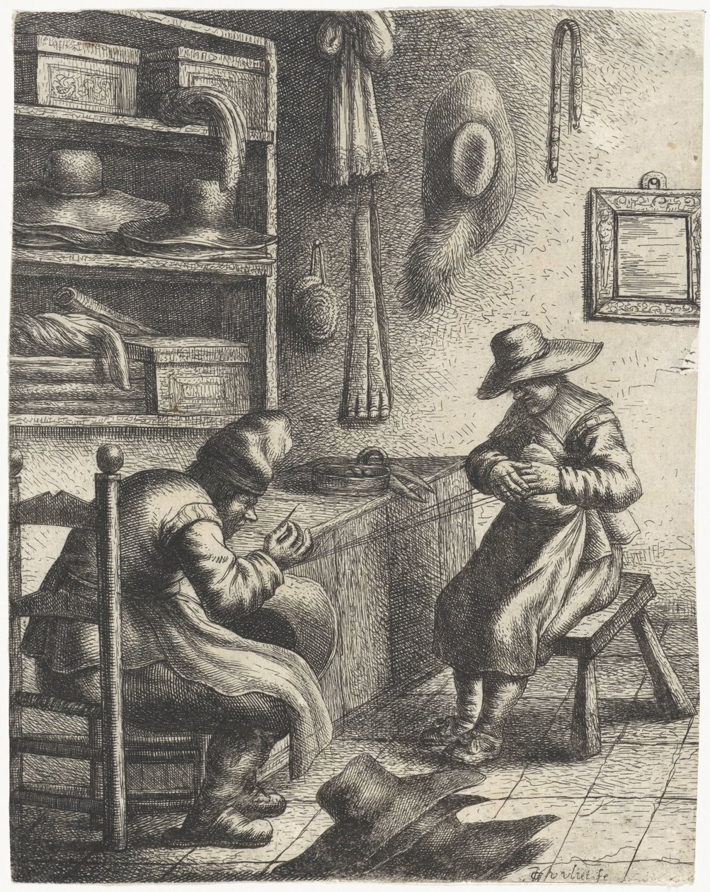 Hattmakare Yrken (serietitel) av Jan Gillisz. van Vliet