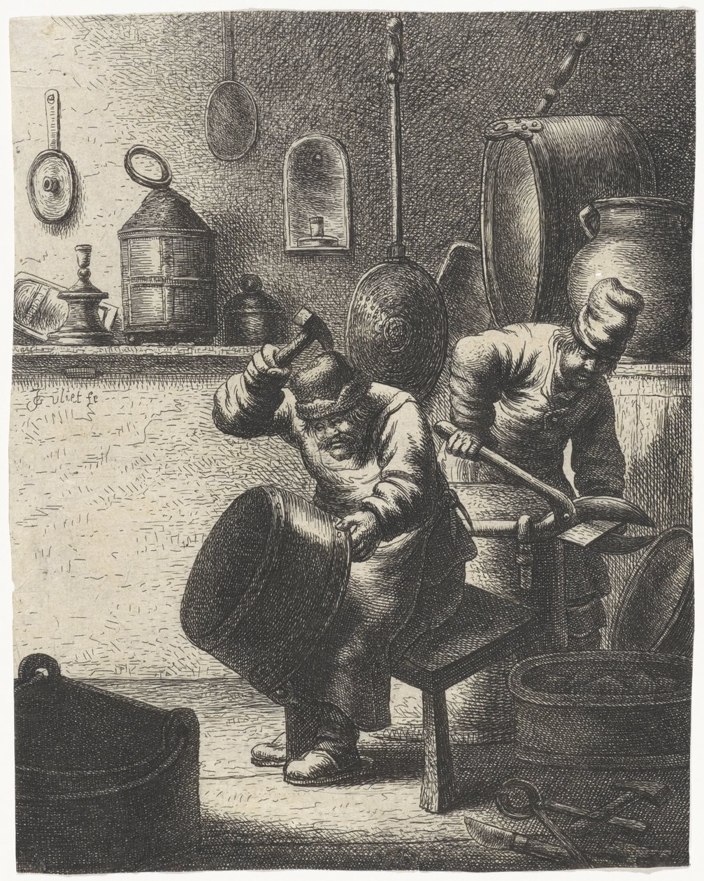 kopparsmed Yrken (serietitel) av Jan Gillisz. van Vliet