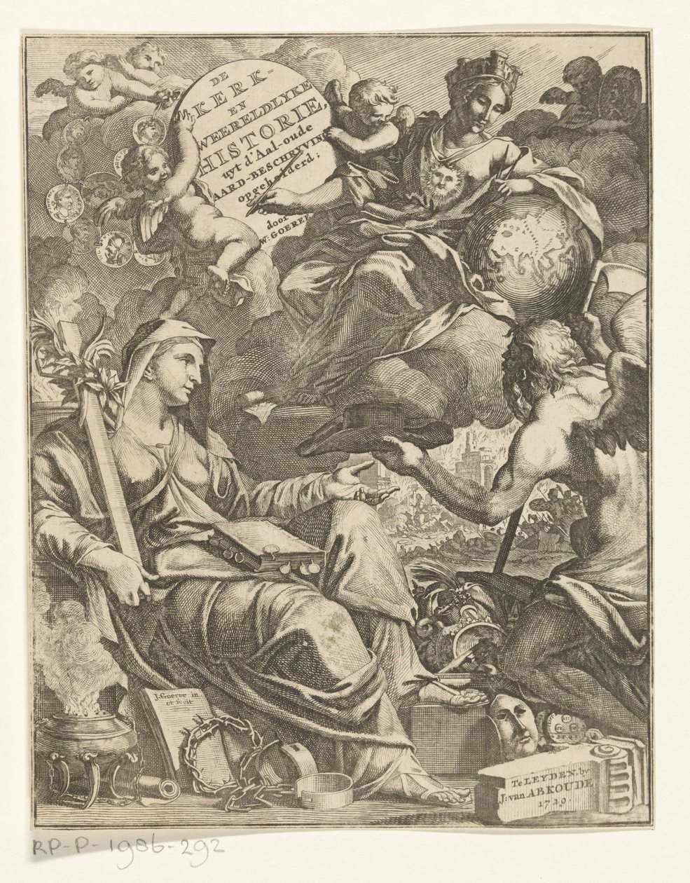 Allegori över kyrka och världshistoria Kyrkan och världshistorien, uyt d
