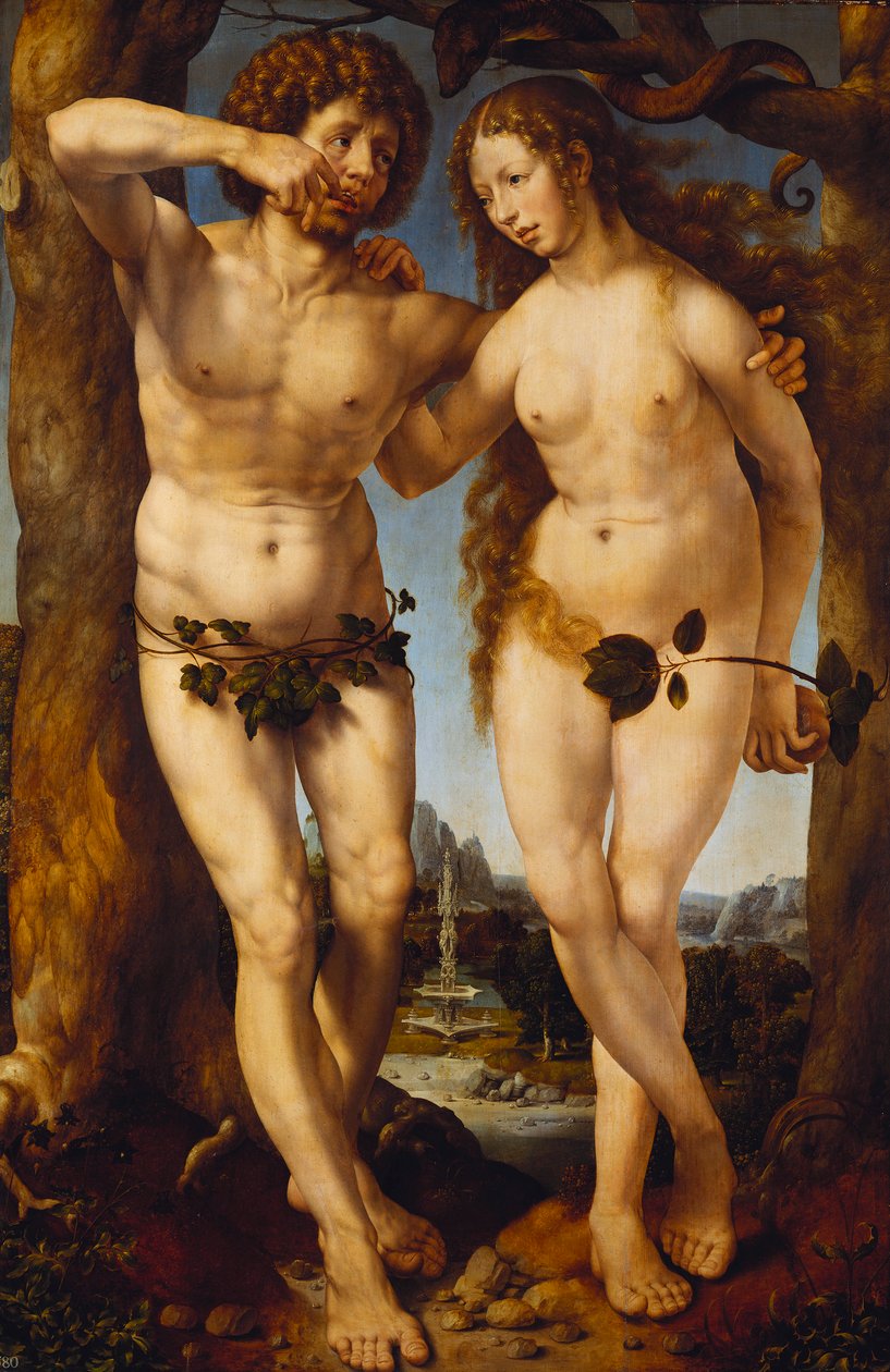 Adam och Eva av Jan Gossaert