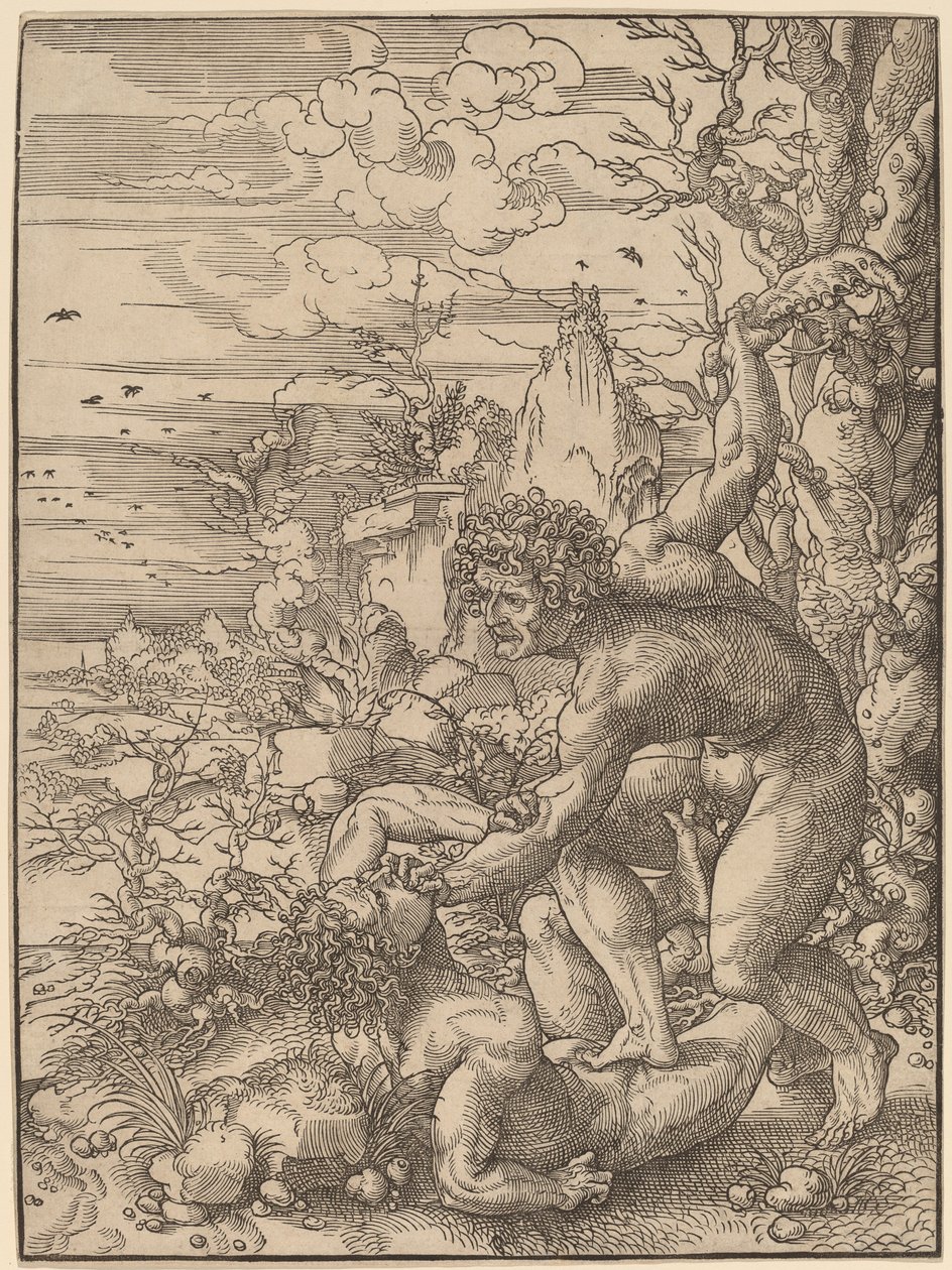 Kain dödar Abel av Jan Gossaert