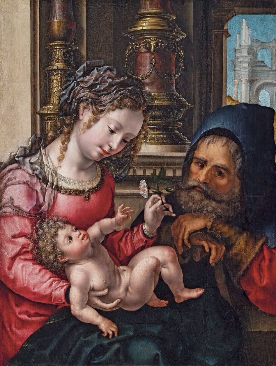 Den heliga familjen av Jan Gossaert