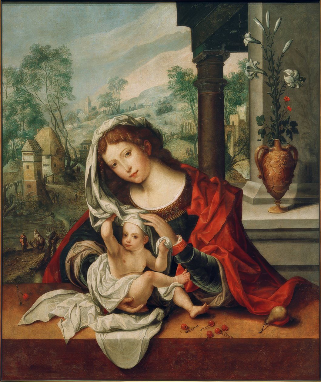Madonna med slöjan av Jan Gossaert