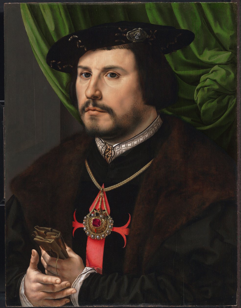Porträtt av Francisco de los Cobos y Molina (1475/85 - 1547), spansk statssekreterare och av Jan Gossaert