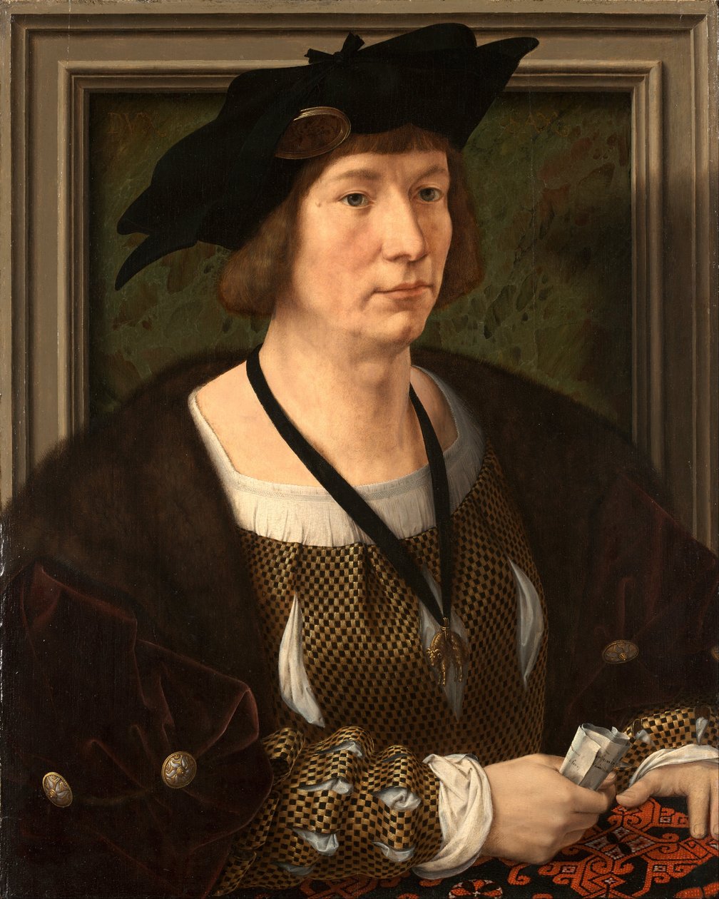 Porträtt av Hendrik III, greve av Nassau-Breda  av Jan Gossaert