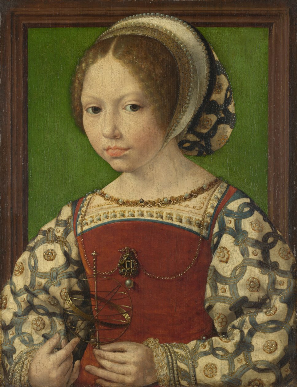 Porträtt av prinsessan Dorothea av Danmark 1520-1580, ca 1530 av Jan Gossaert