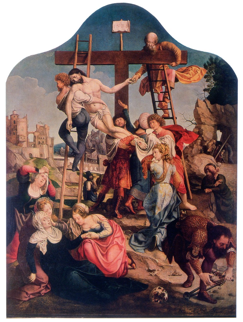 Nedstigningen från korset, c1520 av Jan Gossaert
