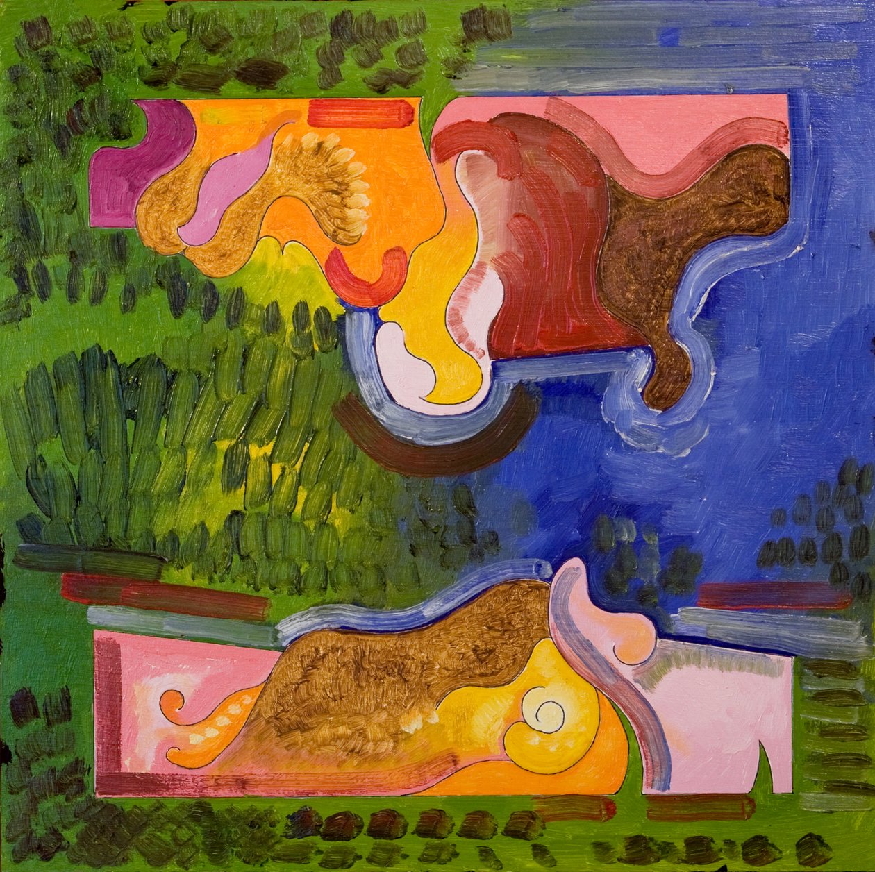 A Lesson in Biology, 2006 (olja på trä) av Jan Groneberg