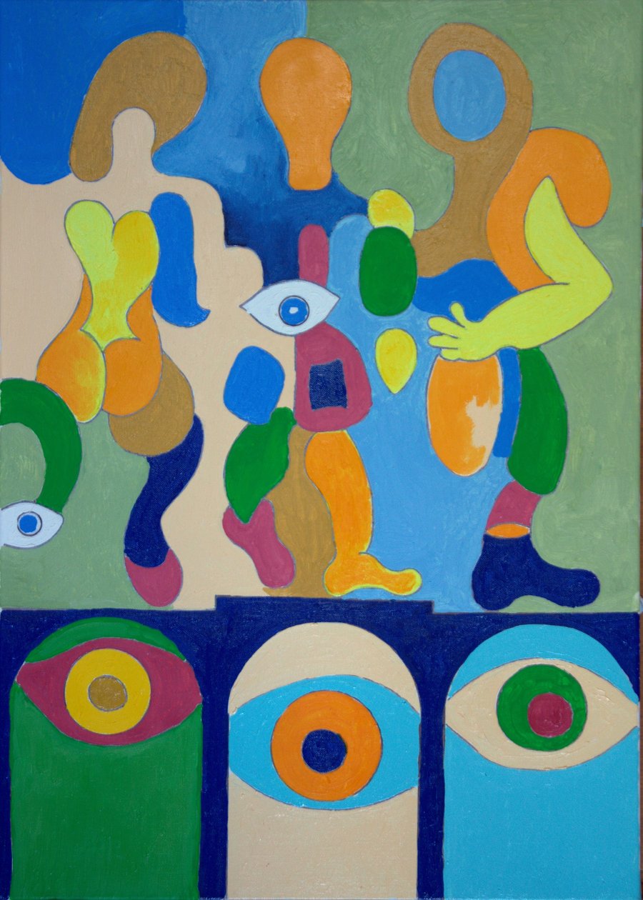 Adieu, 2009 (olja på duk) av Jan Groneberg