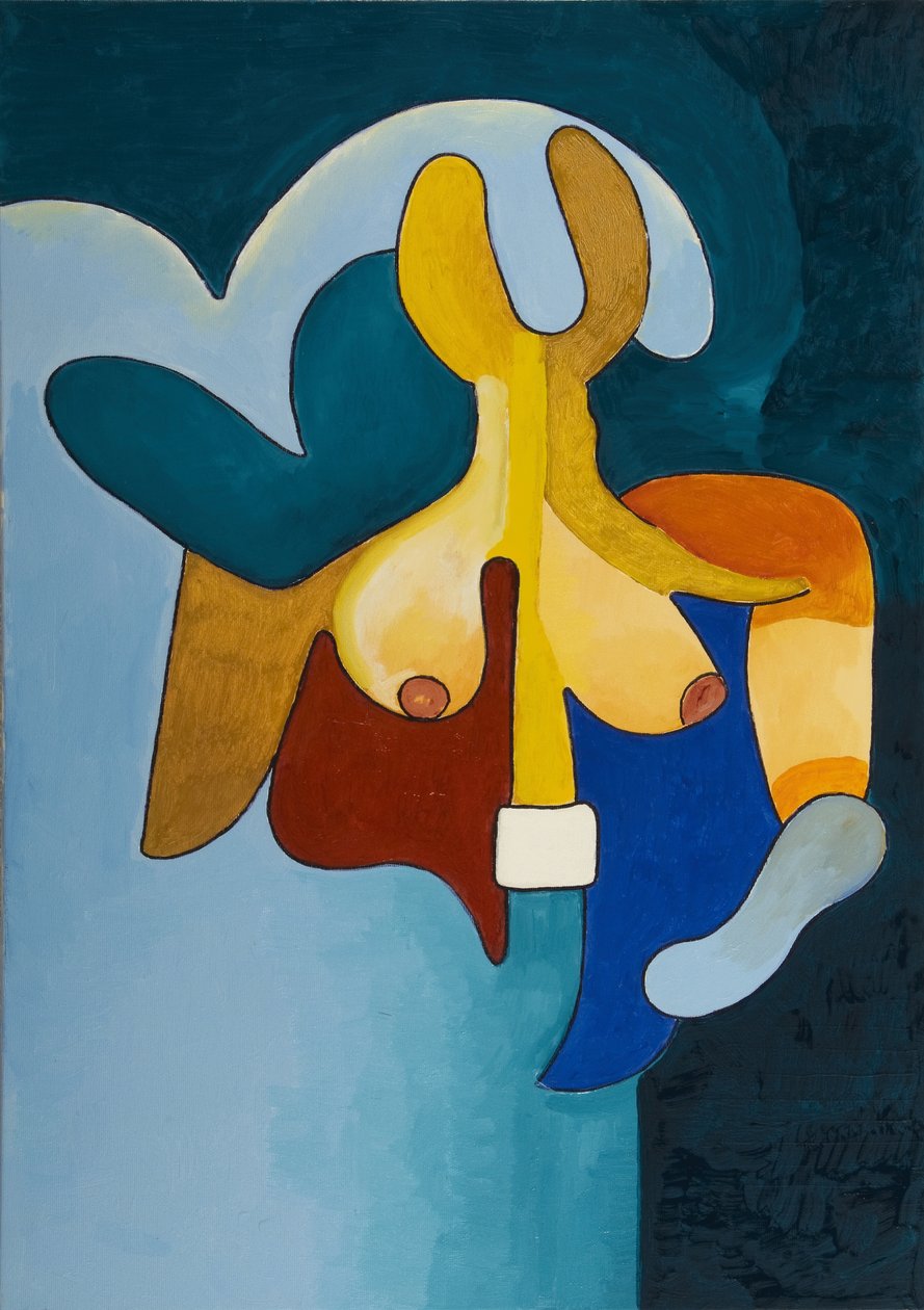 Kropp och själ nr. 3, 2007 (olja på duk) av Jan Groneberg