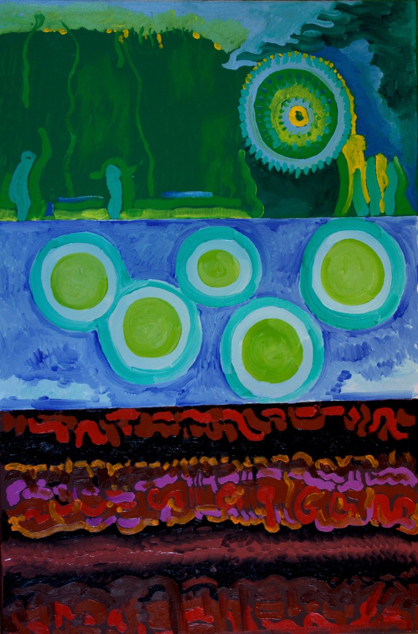 Kod, 2009 (olja på duk) av Jan Groneberg