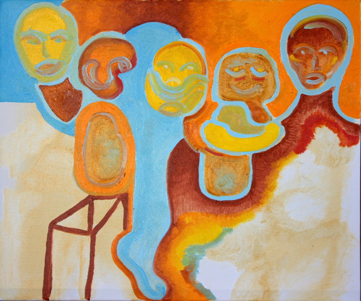 Eye Witnesses nr 1, 2009 (olja på duk) av Jan Groneberg