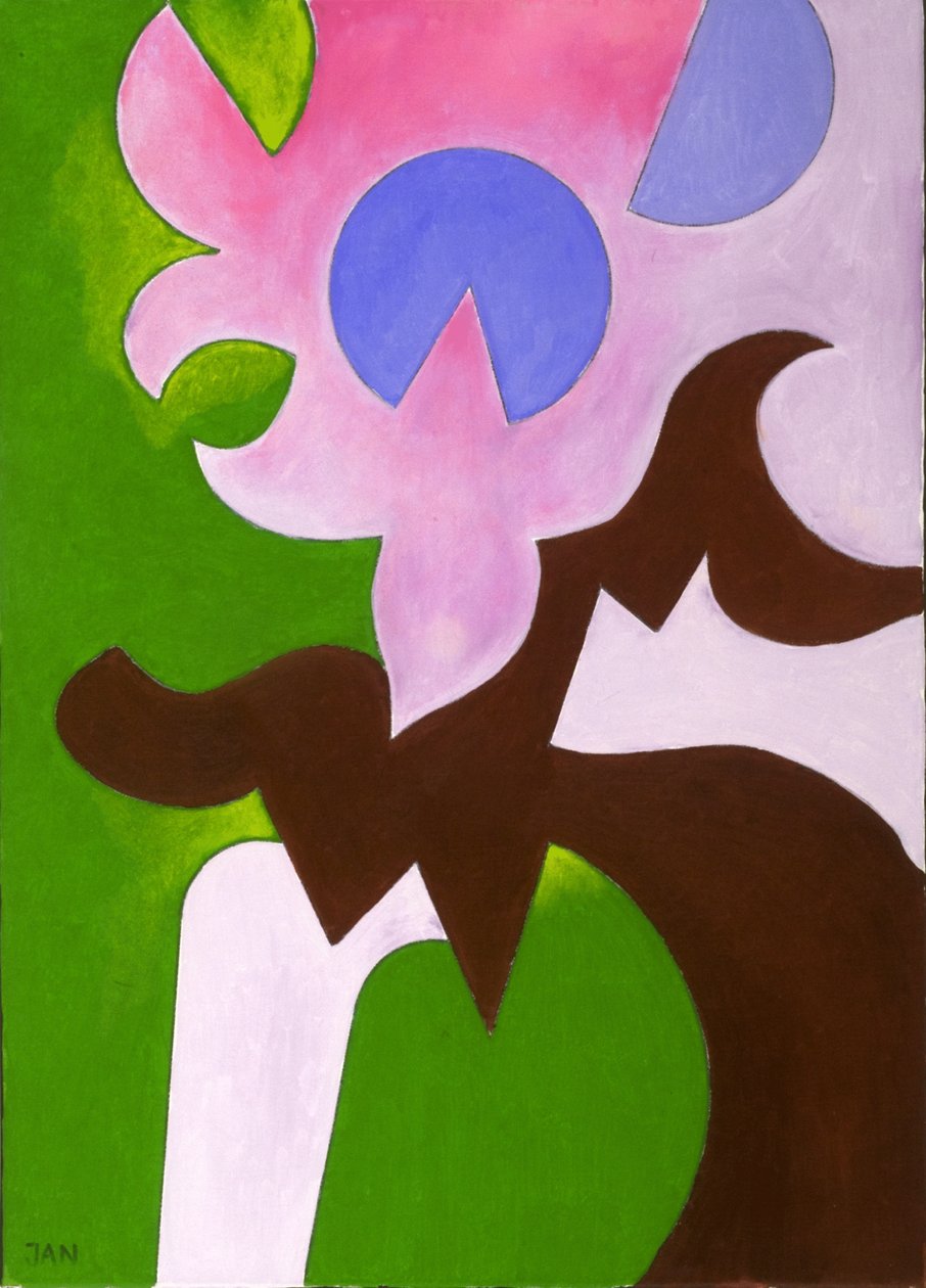 Green-Brown-Rose, 2009 (olja på duk) av Jan Groneberg
