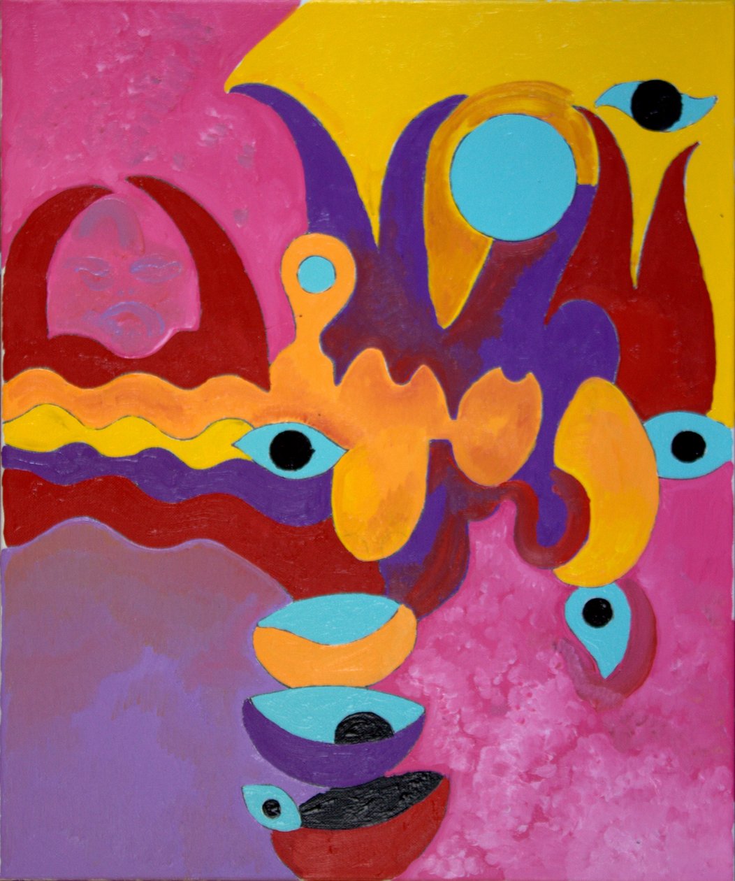 Joys of Love- Pains of Love, 2009 (olja på duk) av Jan Groneberg