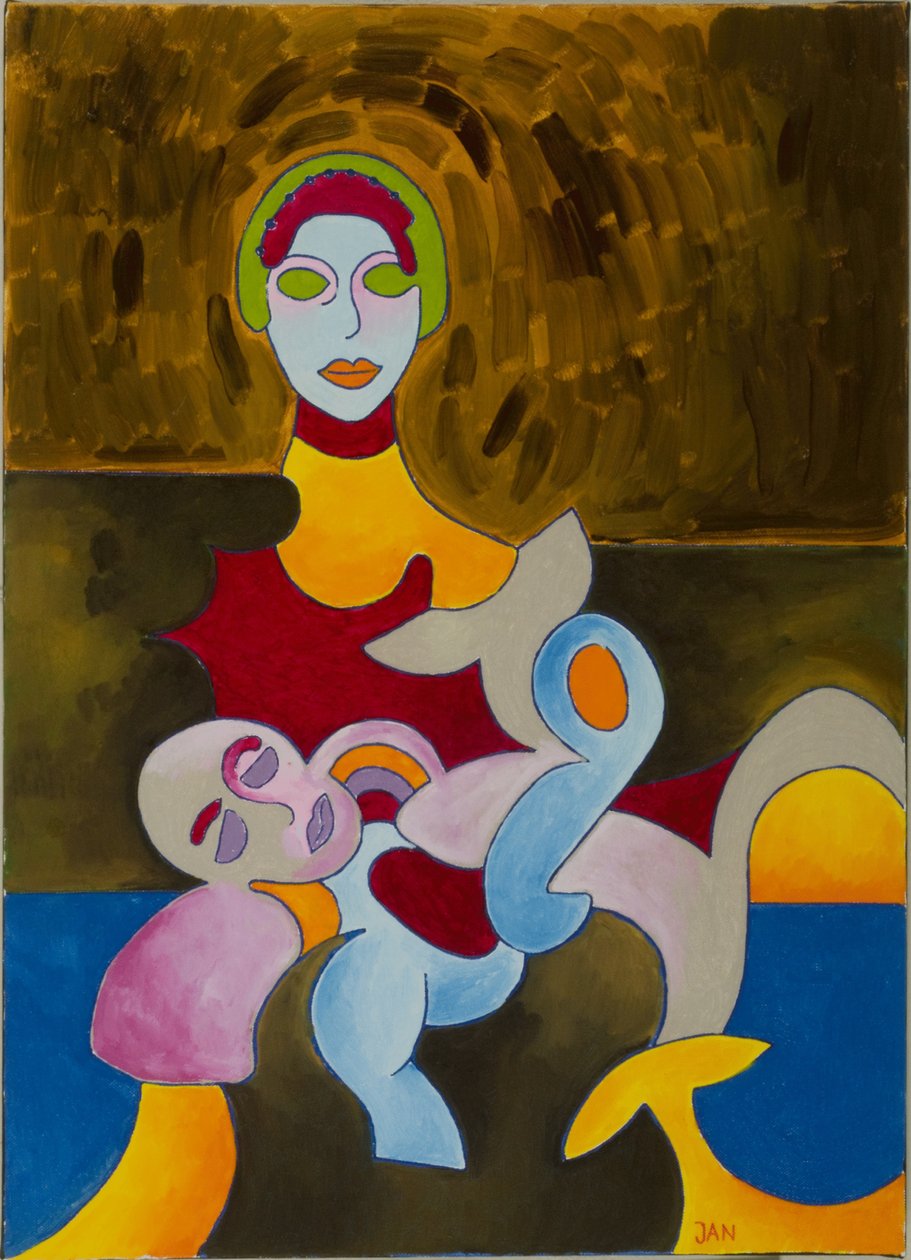 Pieta, 2009 (olja på duk) av Jan Groneberg