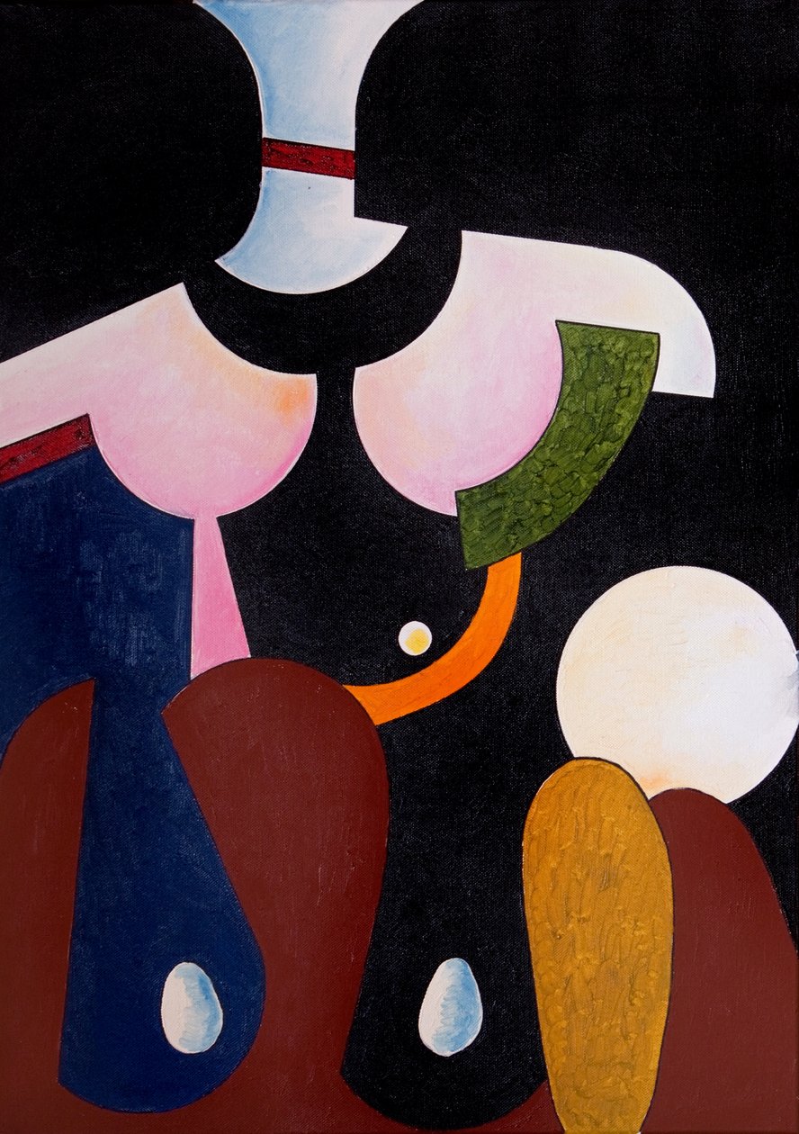 Runt om midnatt, 2007 (olja på duk) av Jan Groneberg