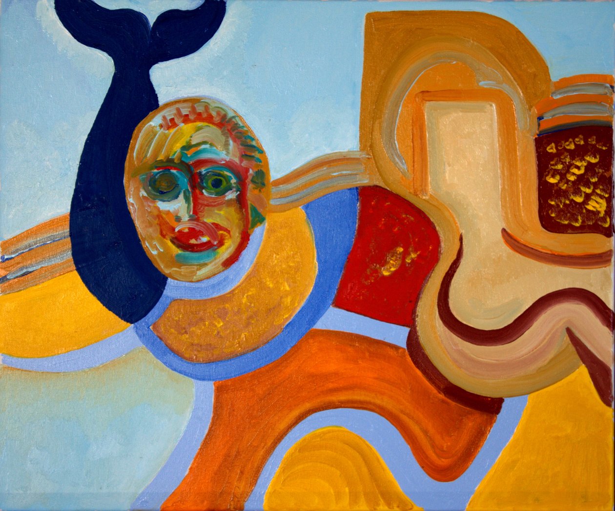 The Killer of the Dolphin, 2009 (olja på duk) av Jan Groneberg