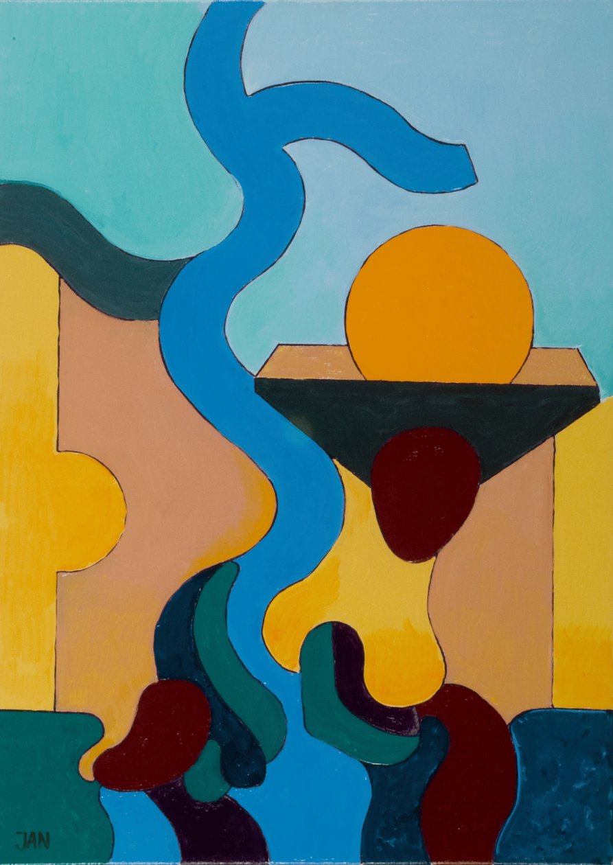 The Magic Well, 2009 (olja på duk) av Jan Groneberg