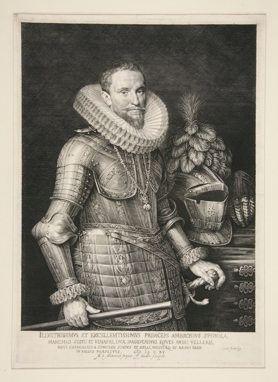 Ambrosius, markis av Spinola (1569-1630) av Jan Harmensz. Muller