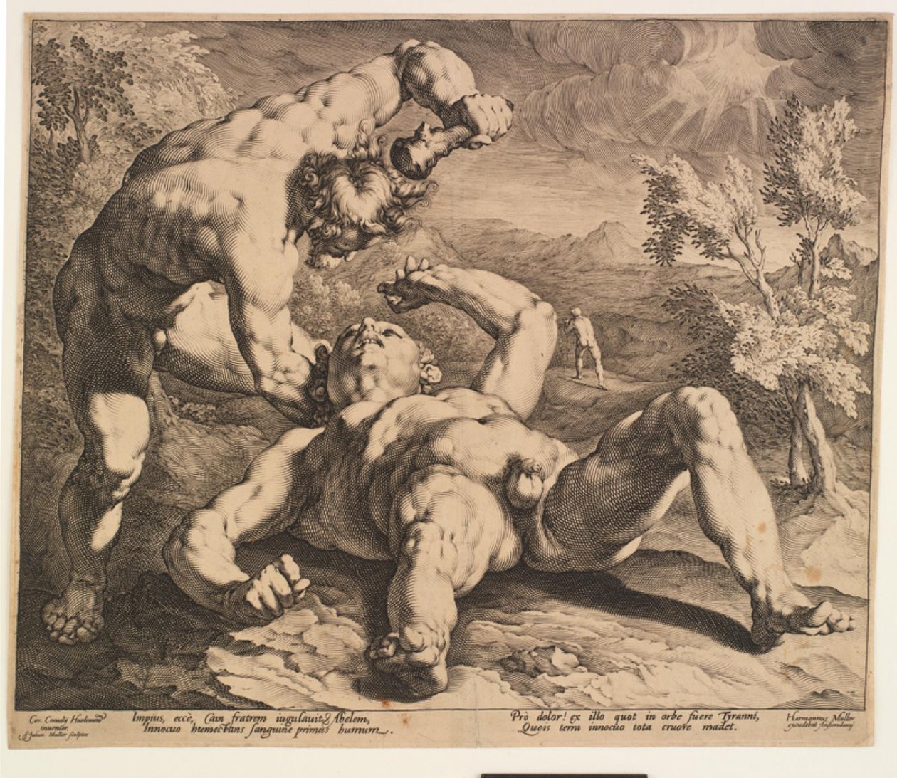 Kain dödar Abel av Jan Harmensz. Muller