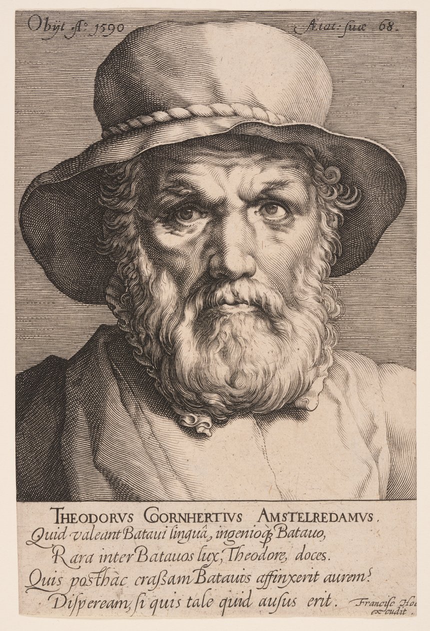Dirck Volkertsz. Coornhert av Jan Harmensz. Muller