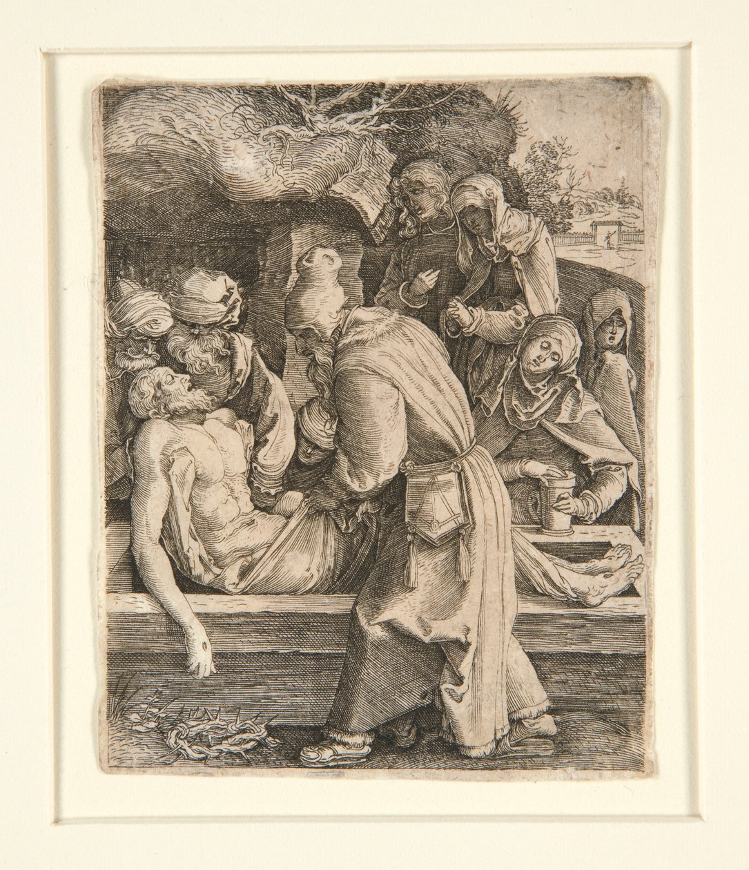 Entombment, från The Passion av Jan Harmensz. Muller