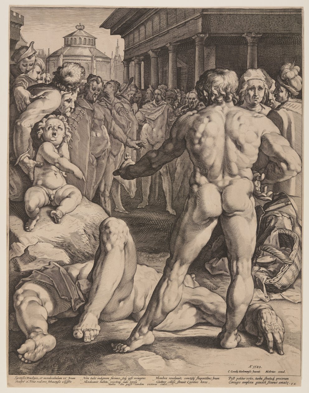 Kamp mellan Ulysses och Irus av Jan Harmensz. Muller