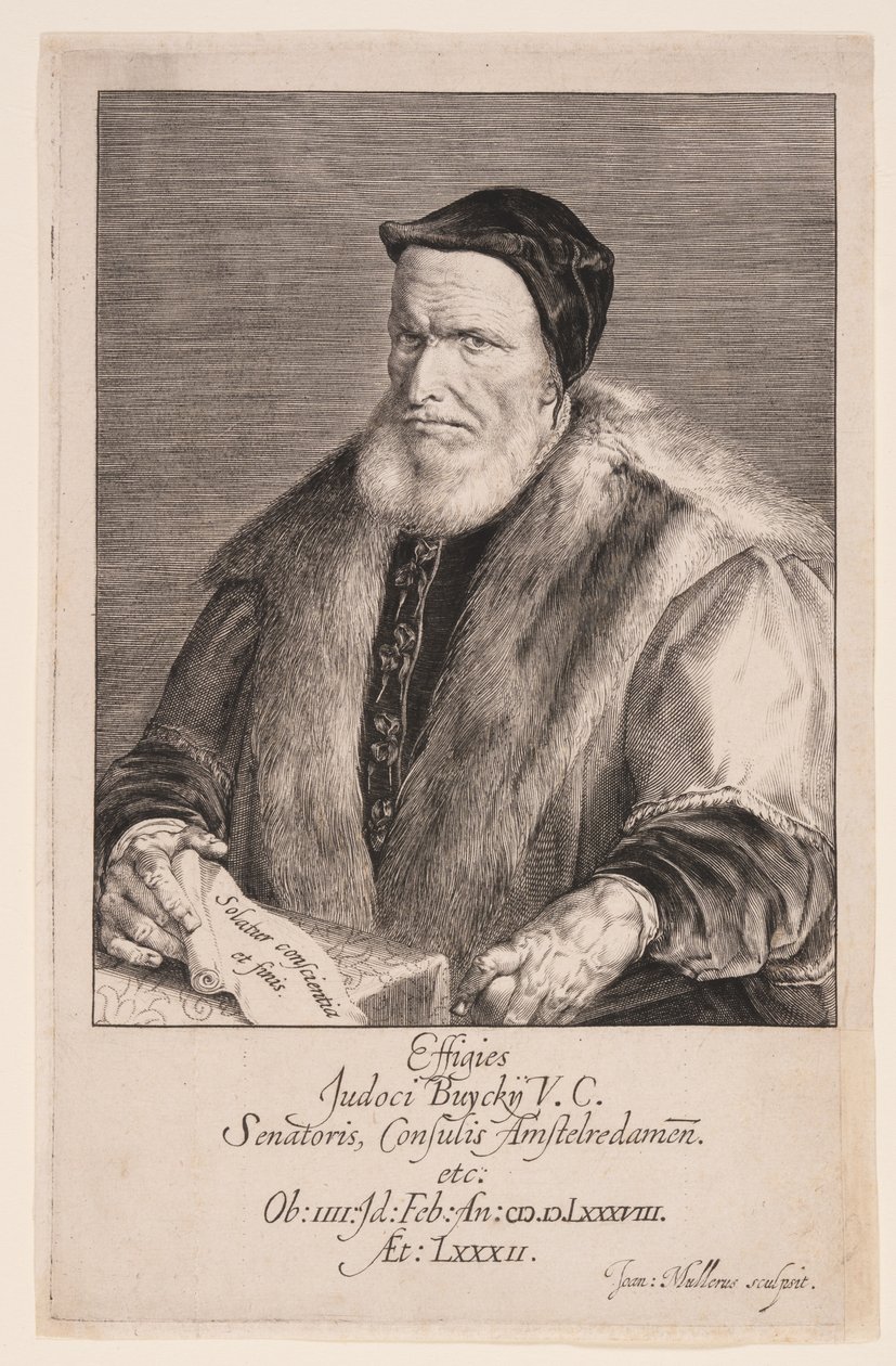 Joost Buyck, borgmästare i Amsterdam av Jan Harmensz. Muller