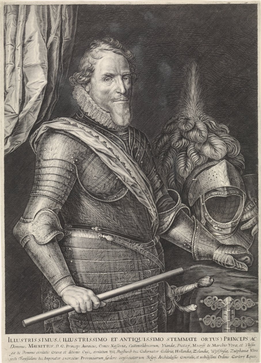 Porträtt av prins Maurice av Orange av Jan Harmensz. Muller