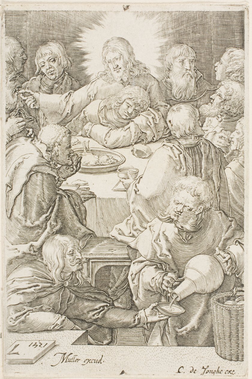Sista måltiden av Jan Harmensz. Muller