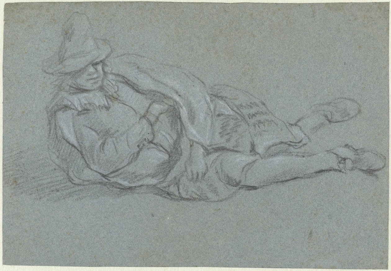 Liggande man av Jan Havicksz. Steen (possibly)