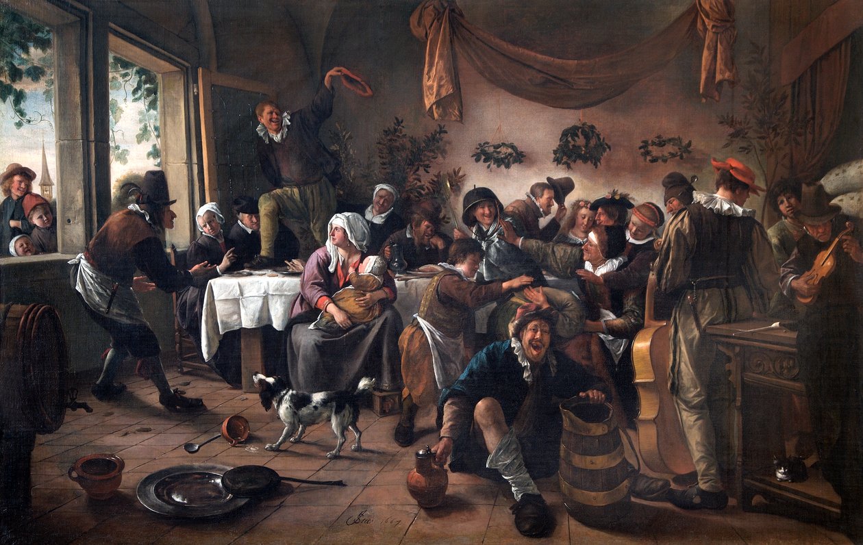 En bröllopsfest av Jan Havicksz. Steen