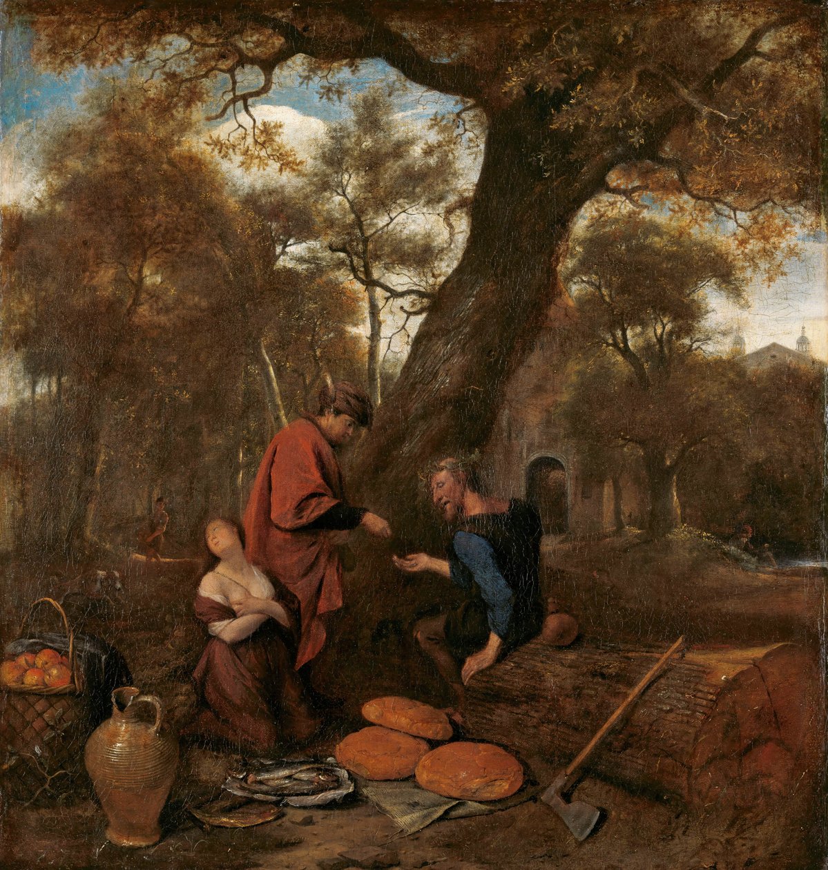 Erysichthon säljer sin dotter Mestra av Jan Havicksz. Steen